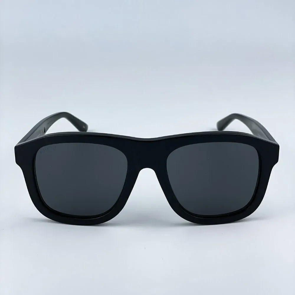 SALE! NEW Gucci GG1316S 001 Black Grey Square Unisex Sunglasses - Picture 4 of 11